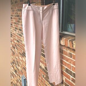 Sigrid Olsen Pale Pink Trousers. Fully Lined . Straight Leg. Woman’s Size 10